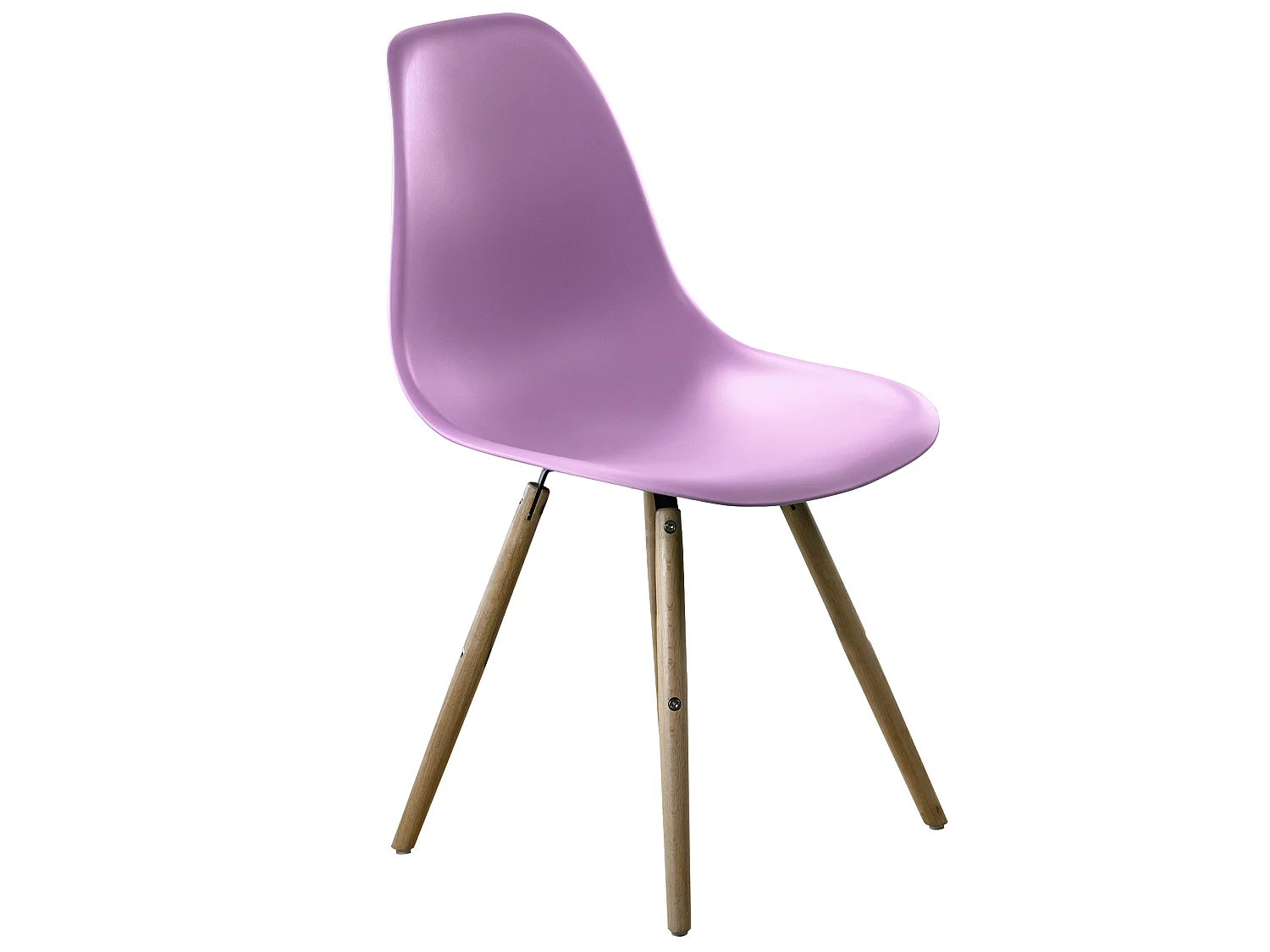 Chaise Stockholm Rose avec pieds en bois de hêtre