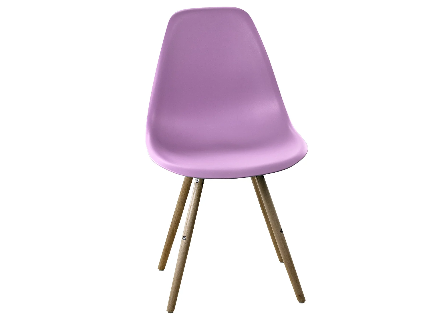 Chaise Stockholm Rose avec pieds en bois de hêtre