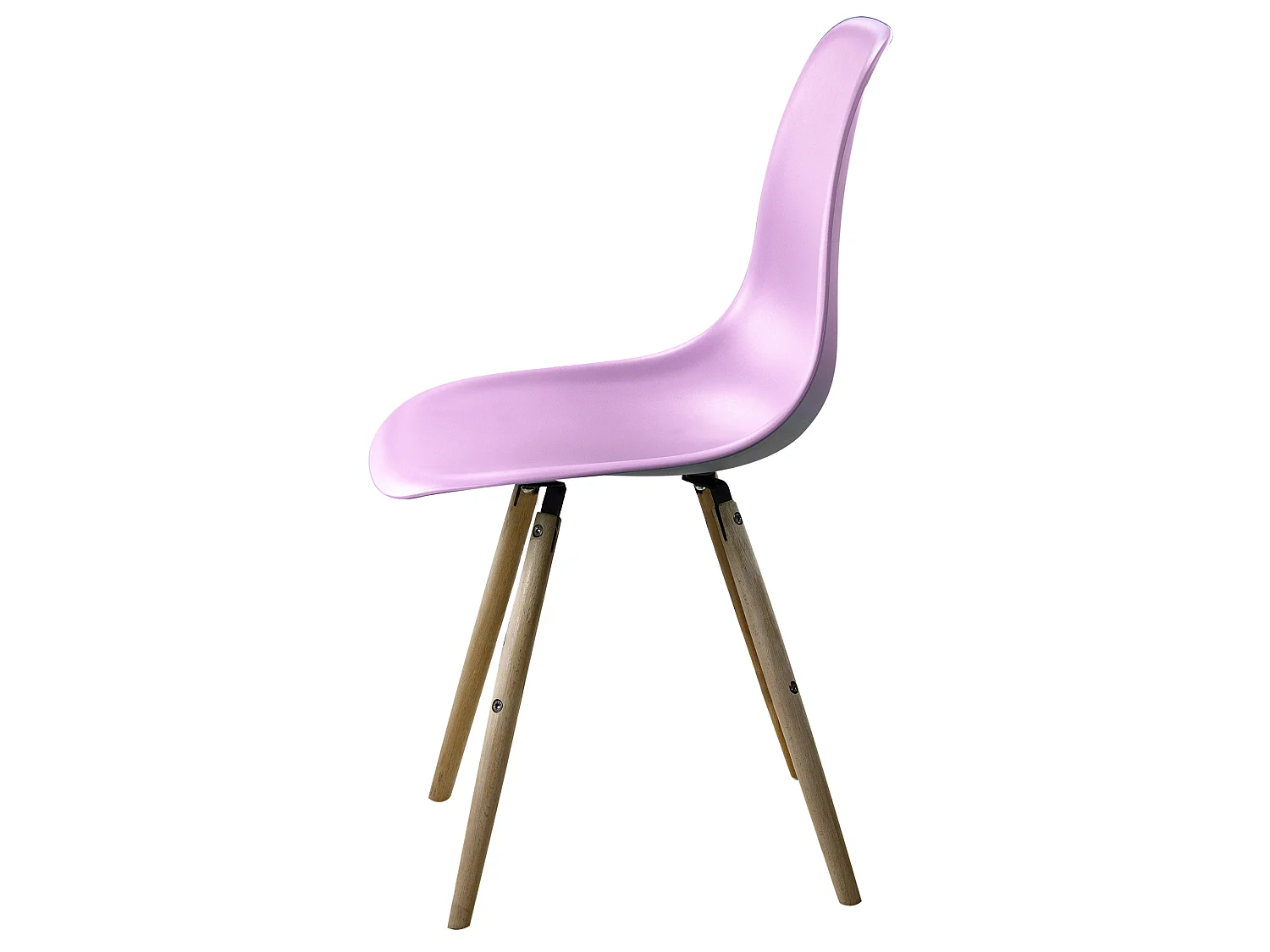 Chaise Stockholm Rose avec pieds en bois de hêtre