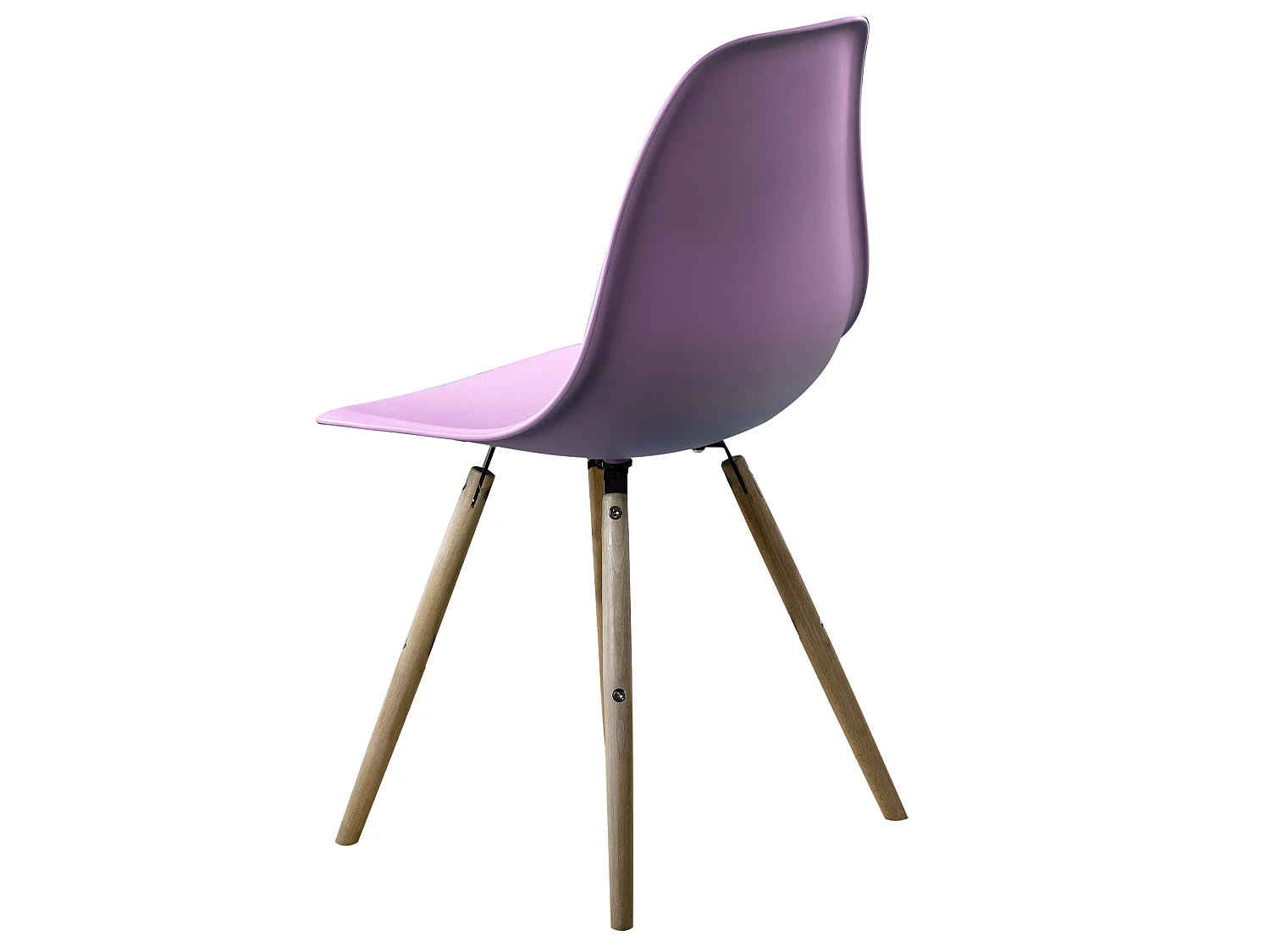 Chaise Stockholm Rose avec pieds en bois de hêtre