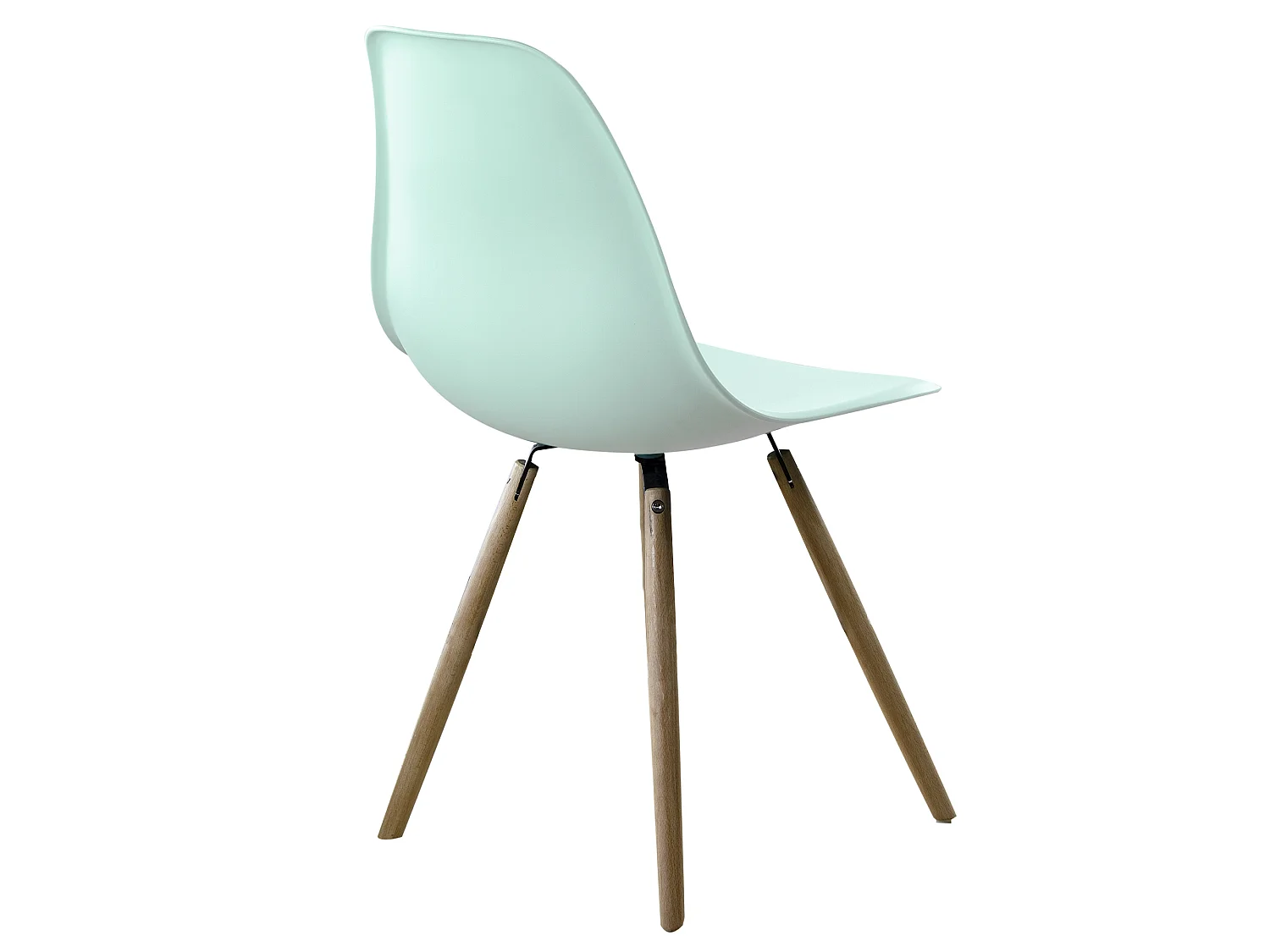 Set van 4 blauwe Stockholm stoelen met beukenhouten poten - Modern Scandinavisch Design