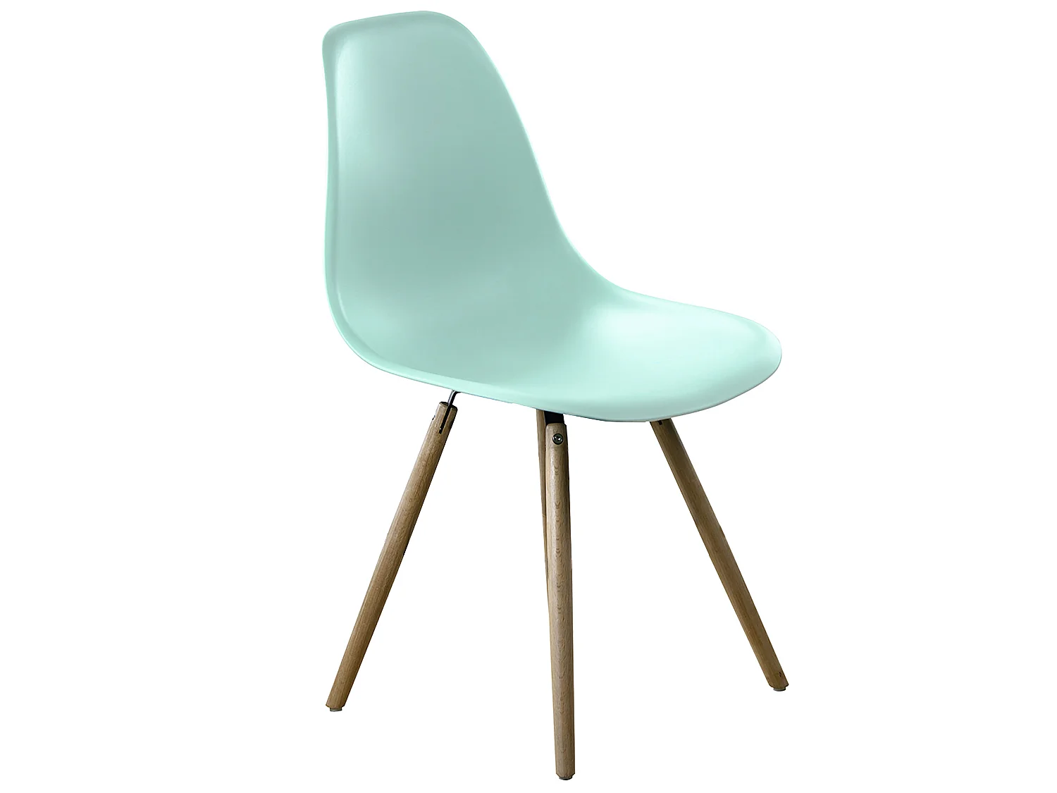 Set van 4 blauwe Stockholm stoelen met beukenhouten poten - Modern Scandinavisch Design