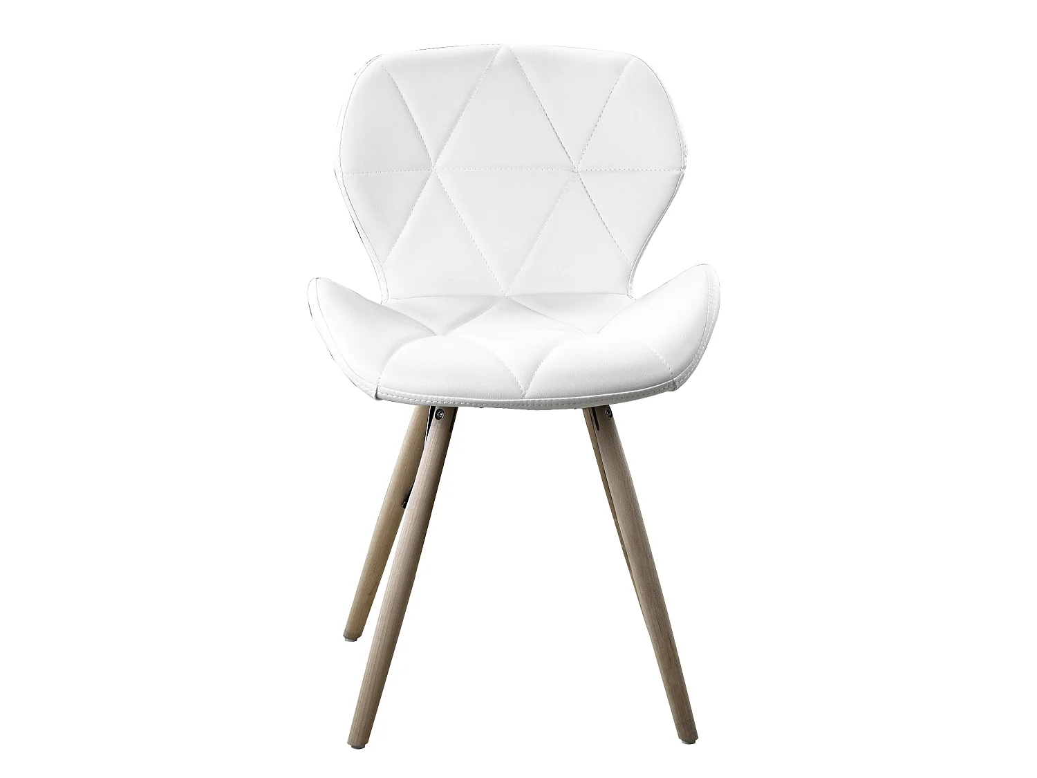 Moderne Scandinavische Stockholm Stoel met Beukenhouten Poten - Wit