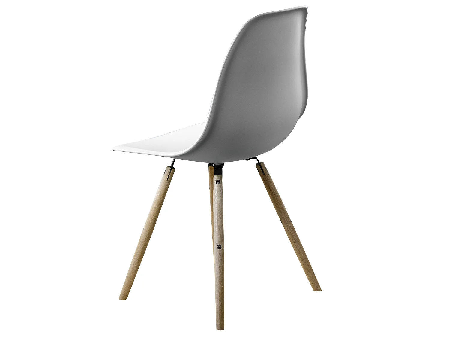 Chaise Stockholm Blanche avec pieds en bois de hêtre