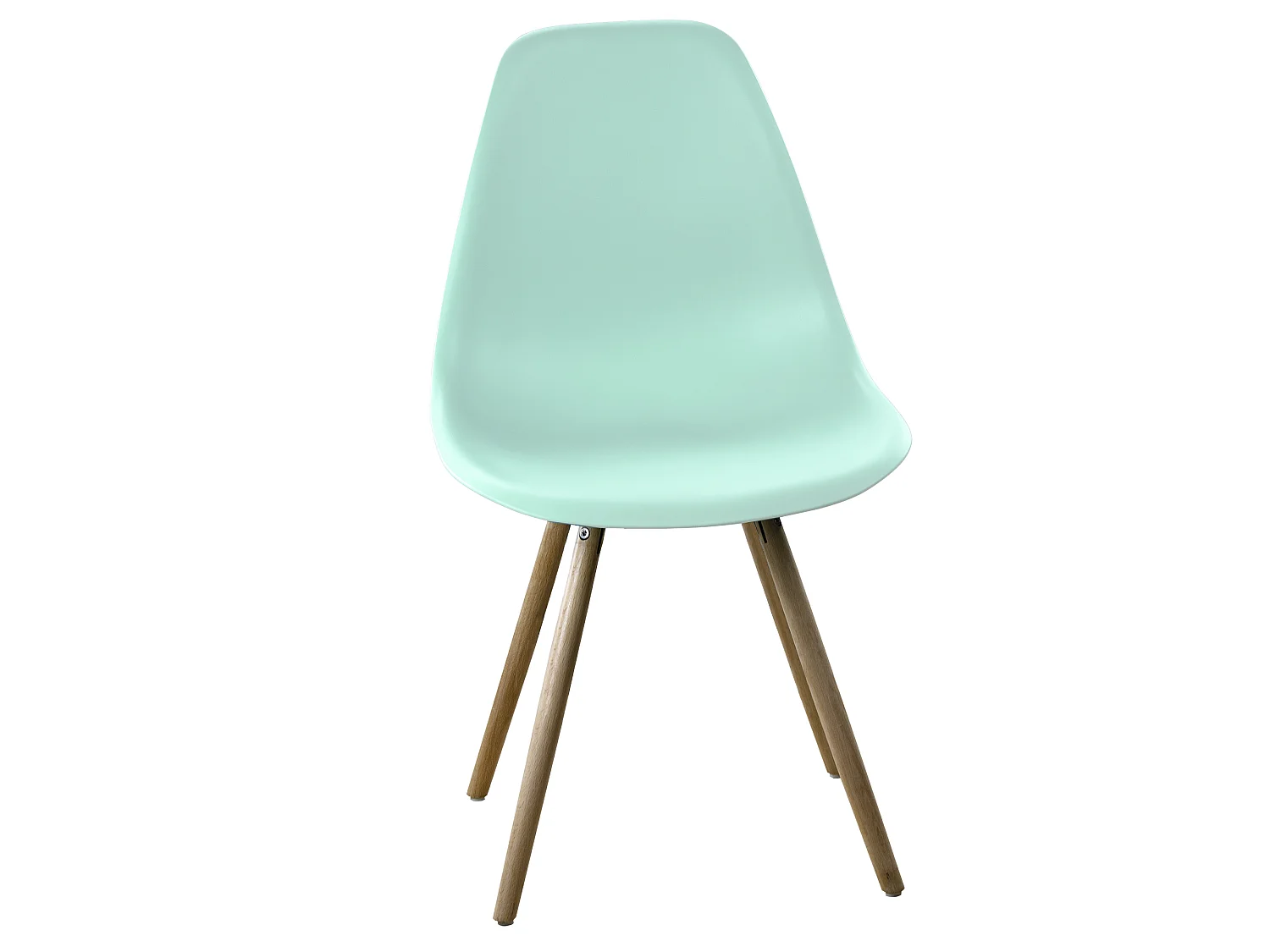 Chaise Stockholm Vert avec pieds en bois de hêtre
