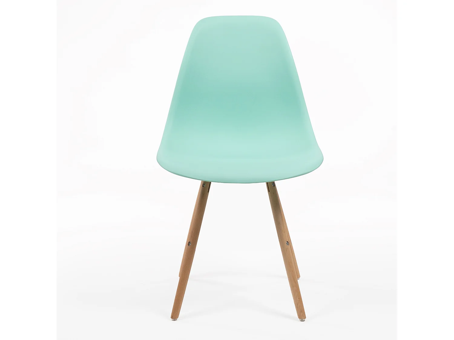 Chaise Stockholm Vert avec pieds en bois de hêtre