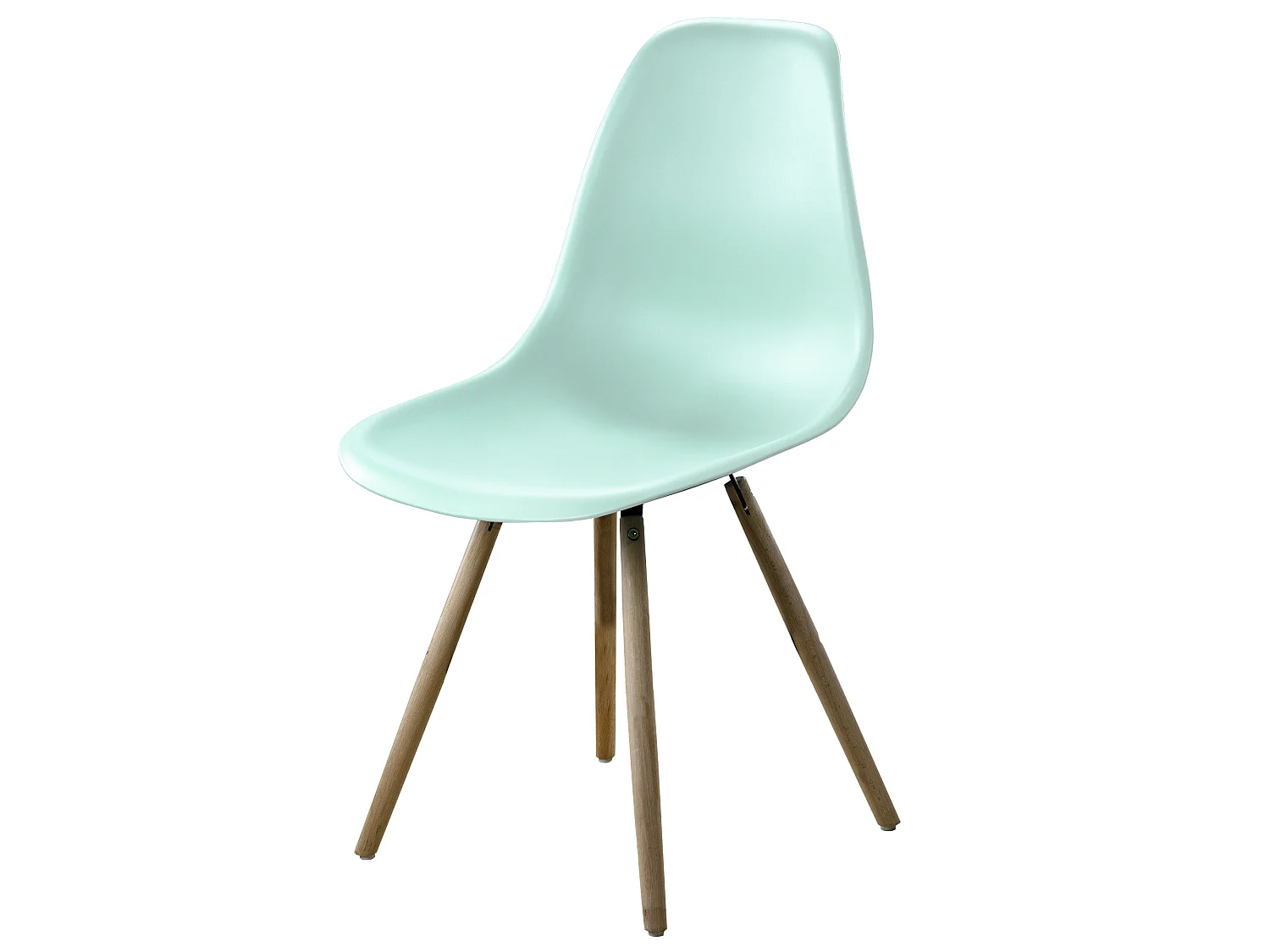 Chaise Stockholm Vert avec pieds en bois de hêtre