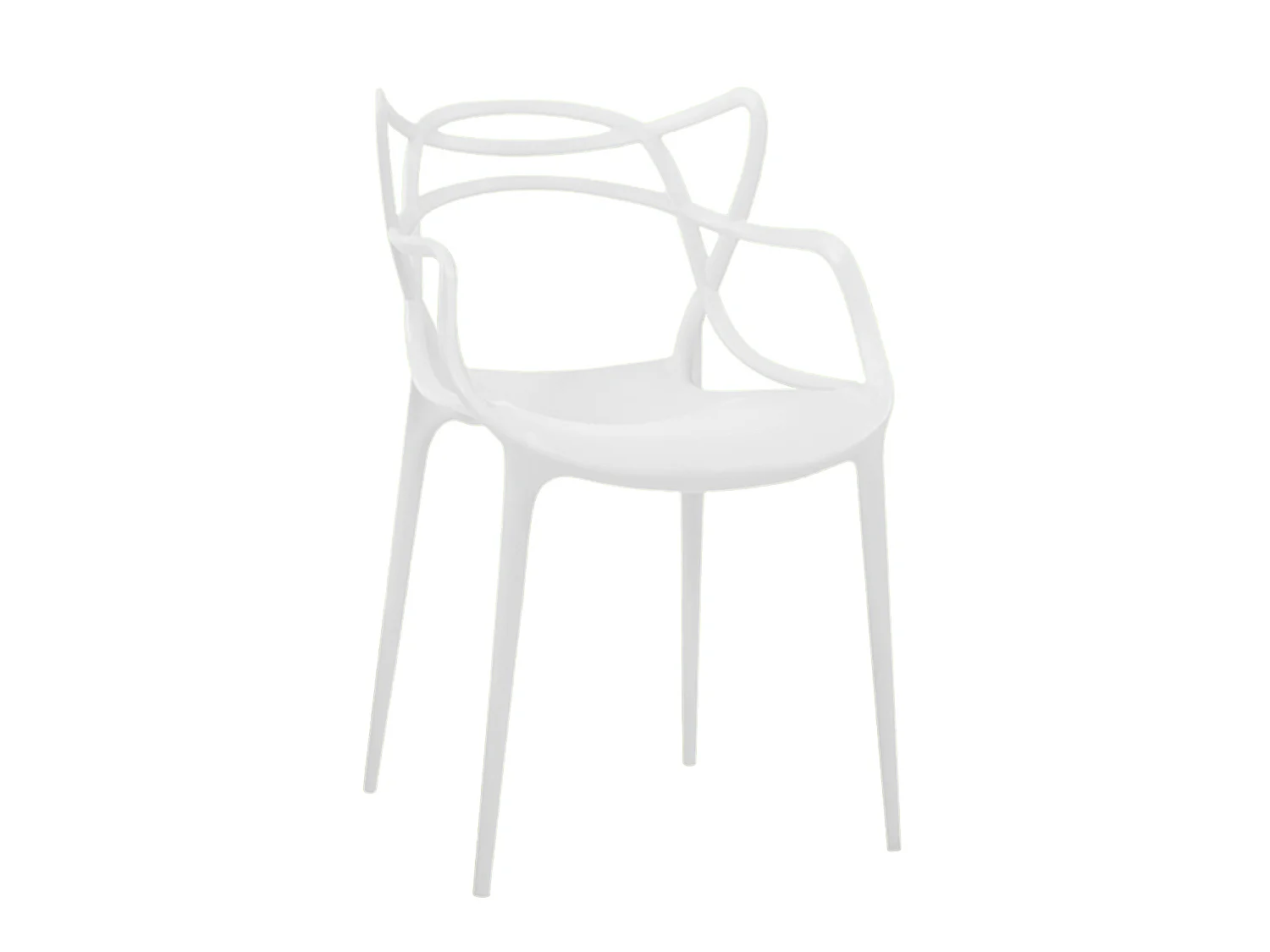 Chaise Thonet Blanche empilable pour intérieur et extérieur