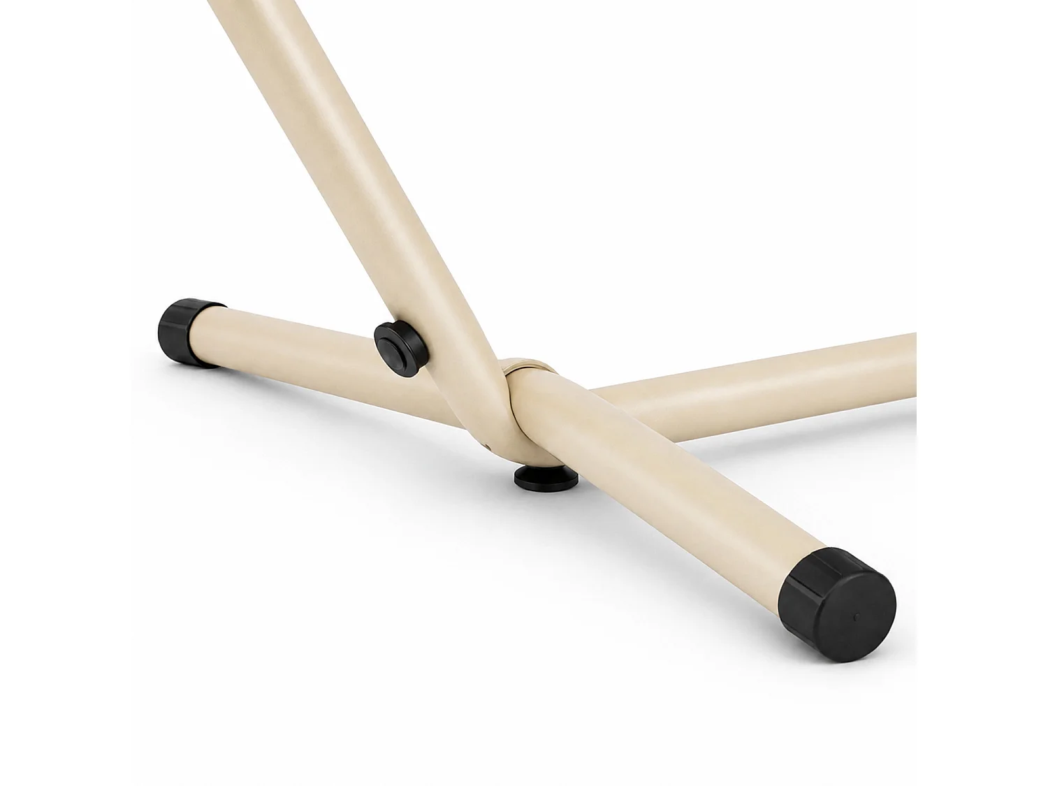 Amaca Da Esterno Giardino Con Supporto In Acciaio Beige Portata 200 Kg Altezza Regolabile Telo Cotone Resistente Per Terrazzo E Giardino 265 x 110 x 100 Cm Beige