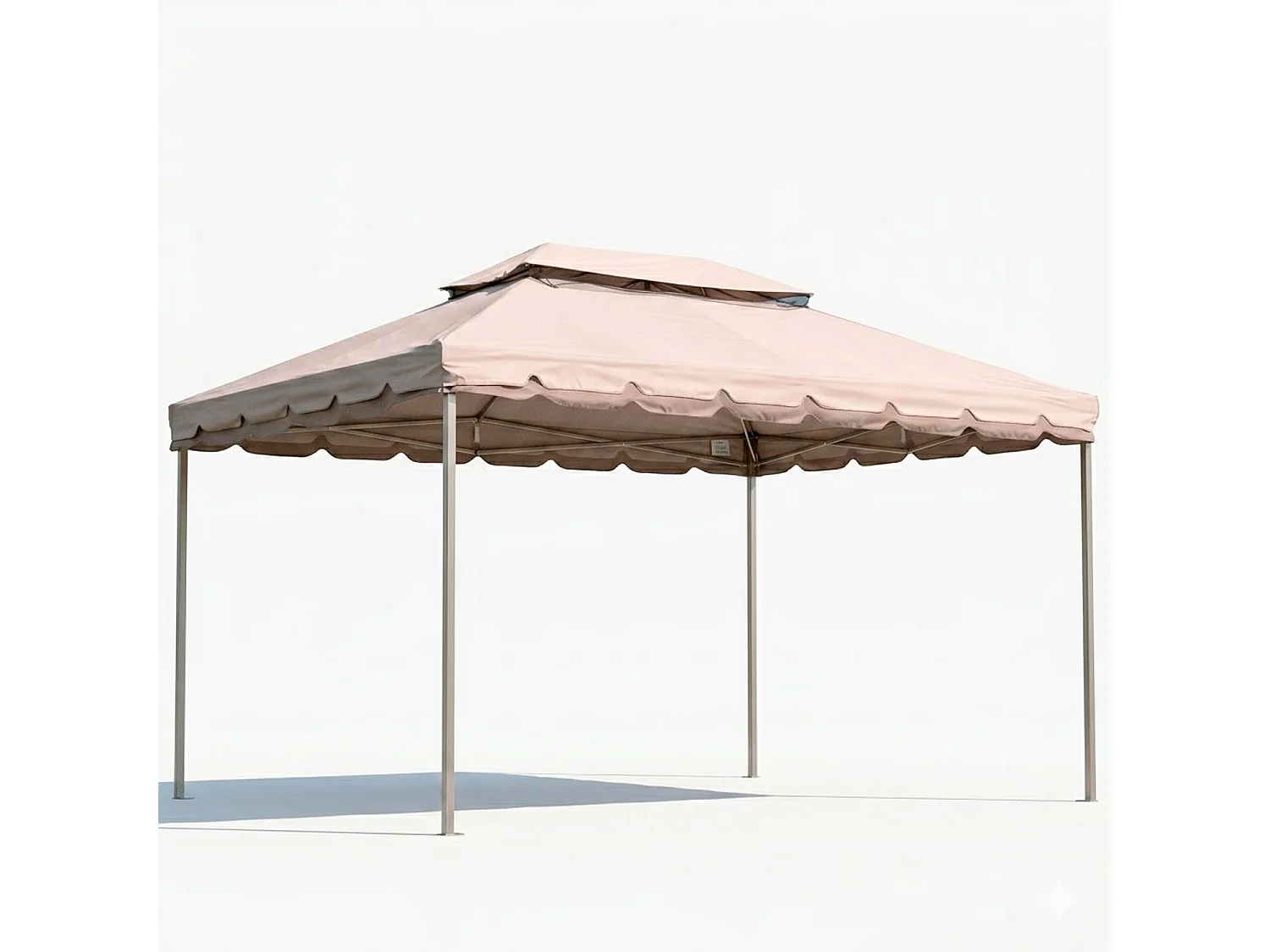 Telo Di Ricambio Per Gazebo 3x4 Metri Impermeabile In PVC Con Air Vent E Zanzariera Integrata Resistente Per Esterno Giardino Outdoor 300 x 400 Cm Beige