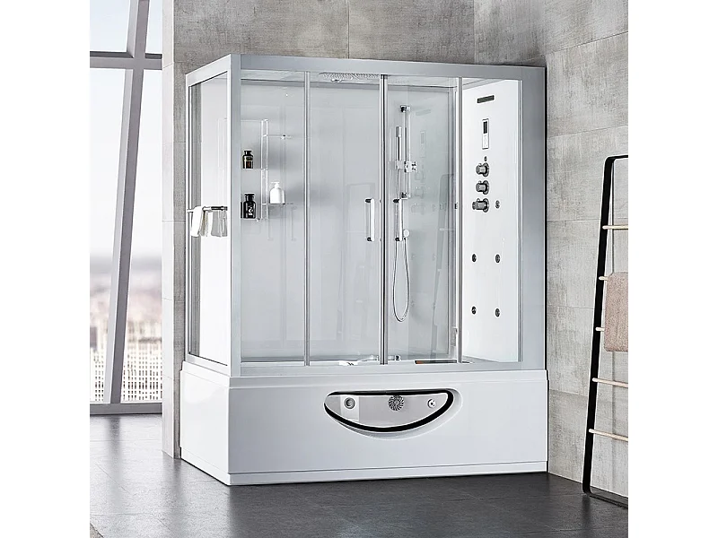 Combi Balneo douche Hammam Archipel® CBH WHITE Droite