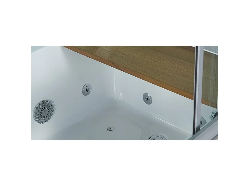 Combi Balneo douche Hammam Archipel® CBH WHITE Droite