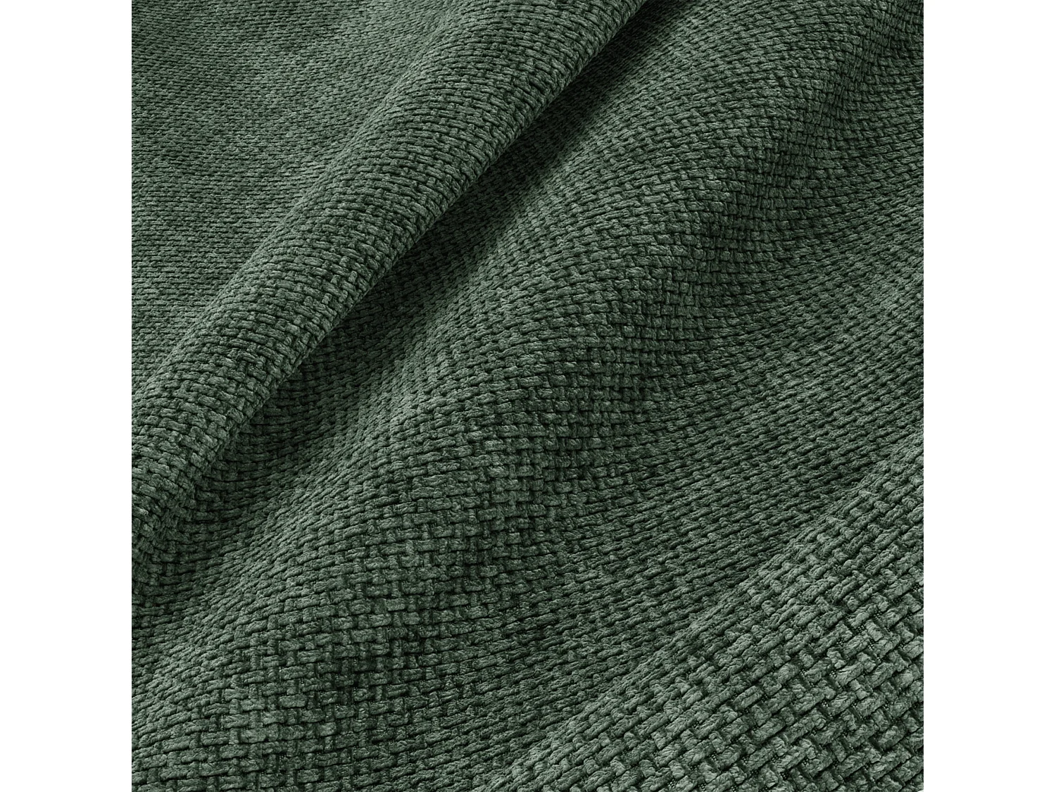 Canapé d'angle gauche 4 places en velours vert HANA