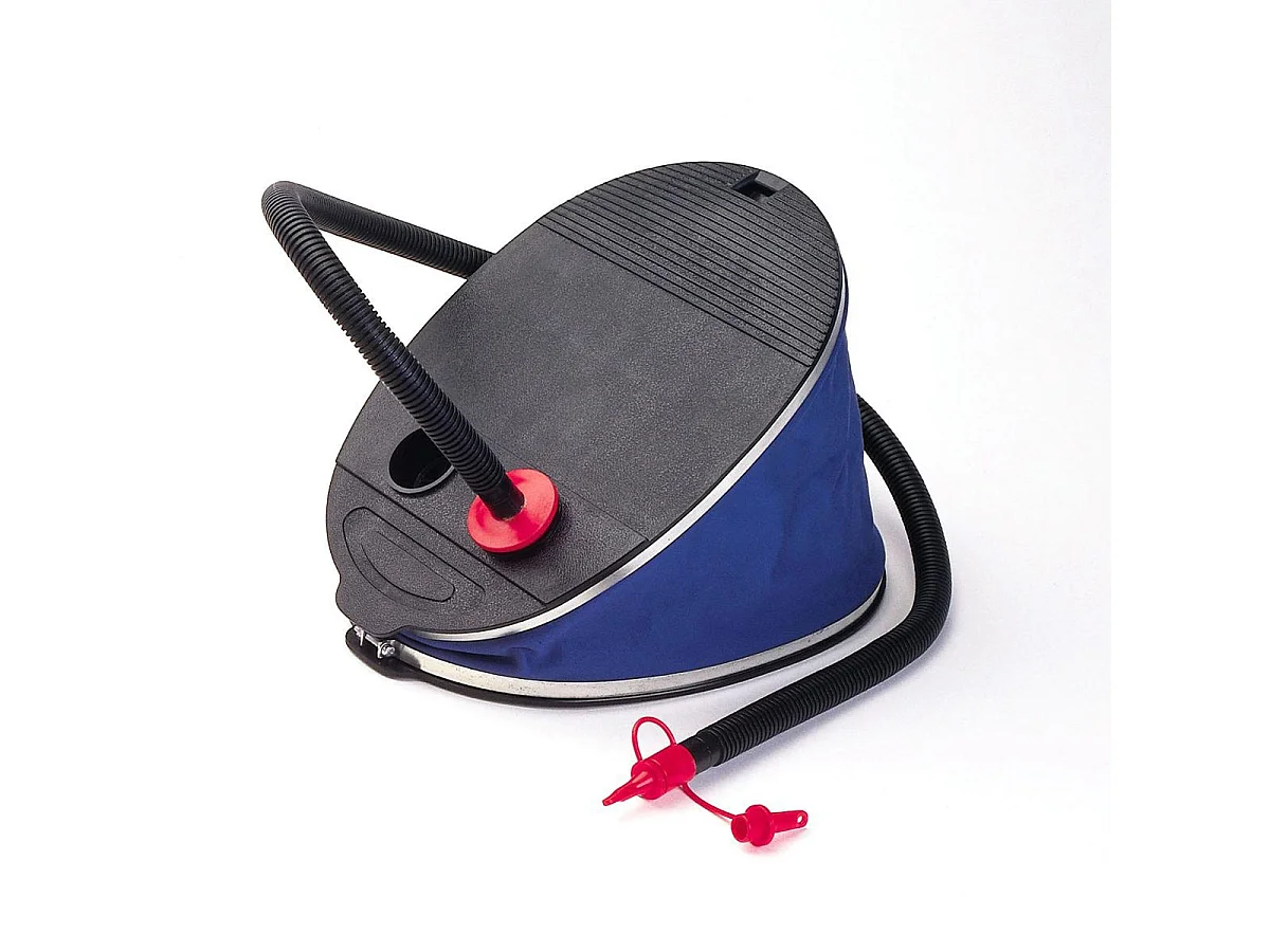 Bomba de Pie Intex "Boyante" 5L Azul Inflador Manual con Manguera Flexible y 2 Boquillas Adaptables
