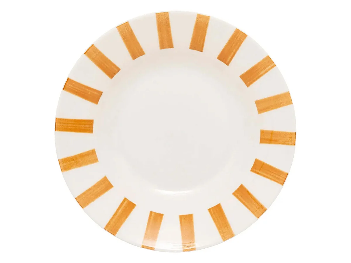 Lot de 6 Assiettes Creuses "Cheri" 20cm Ocre