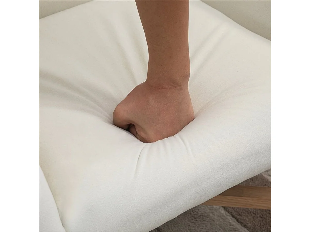 Butaca Homcom reposabrazos ajustados blanco 74x67x65 cm