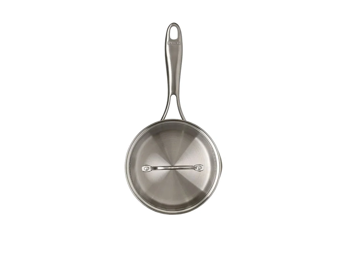Cazo Infinity Pyrex 1,25L con tapa acero inoxidable Ø16 cm