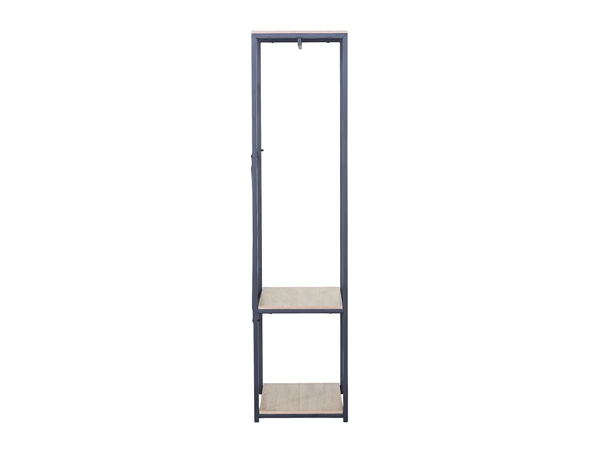 Armario vestidor barra metalica trok y natural y negro y madera para dormitorio armario de almacenaje gran capacidad  - Homekit