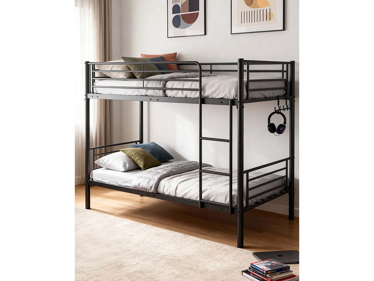 Litera metálica Nettie - Color Negro - Homekit