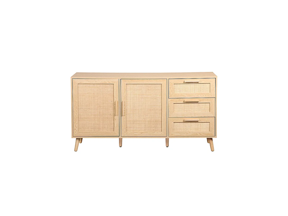 Aparador ratán Clare - Color Madera natural - Homekit