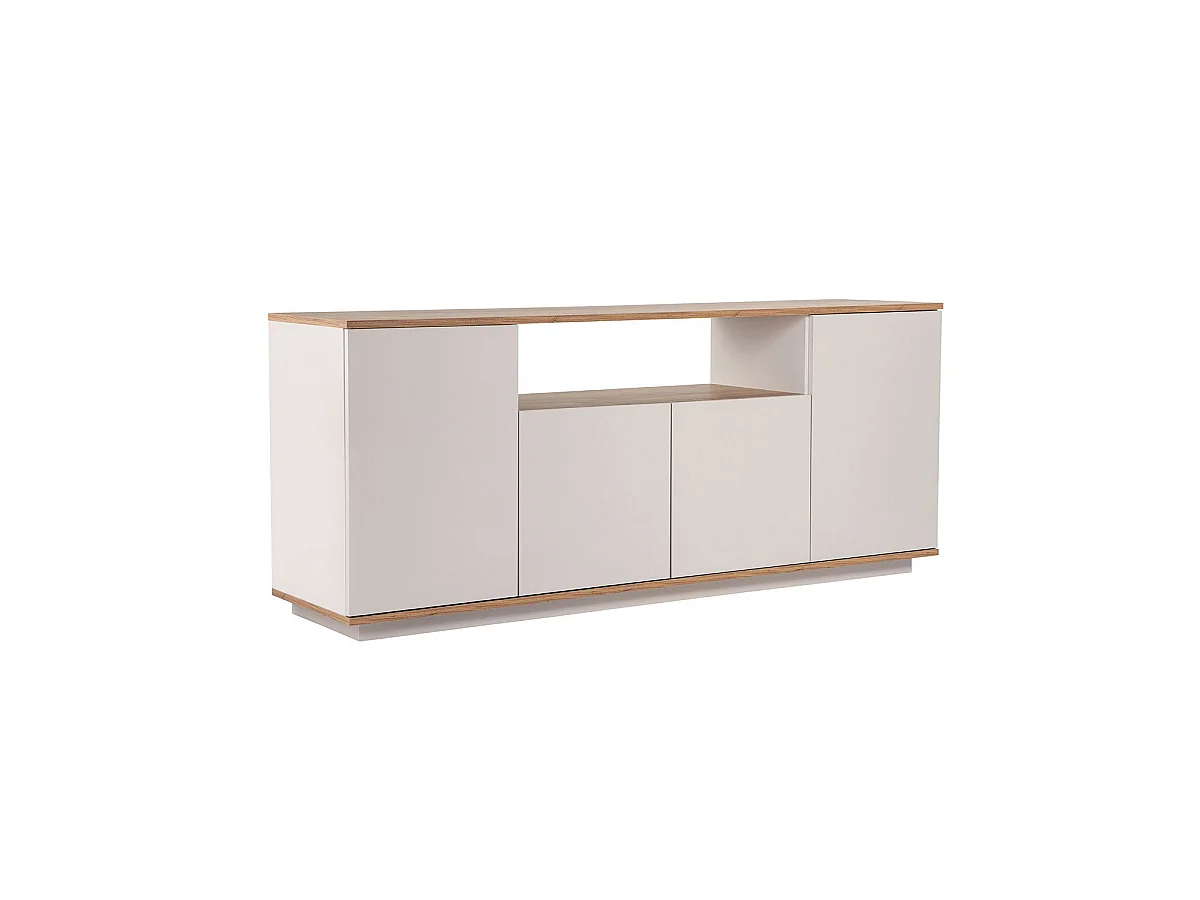 Aparador Melanie Beige / Madera Natural Mueble de Salón Moderno  - Homekit