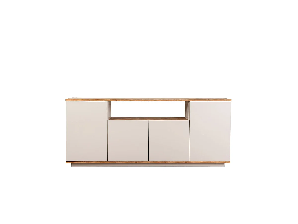 Aparador Melanie Beige / Madera Natural Mueble de Salón Moderno  - Homekit