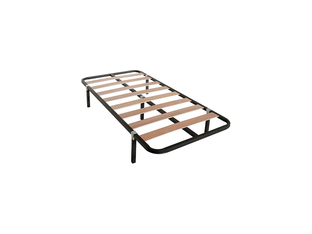 Pack somier lama ancha con Colchón viscoelástico Nova 90 x 190 cm | Altura 15cm | Firmeza media alta | Tejido Transpirable y Antiacaros