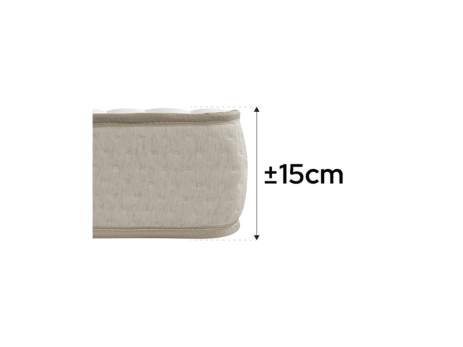 Pack somier lama ancha con Colchón viscoelástico Nova 90 x 190 cm | Altura 15cm | Firmeza media alta | Tejido Transpirable y Antiacaros