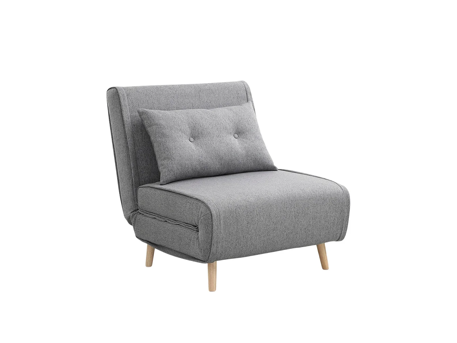 Sofá cama individual Aline gris claro para hogar moderno - Homekit