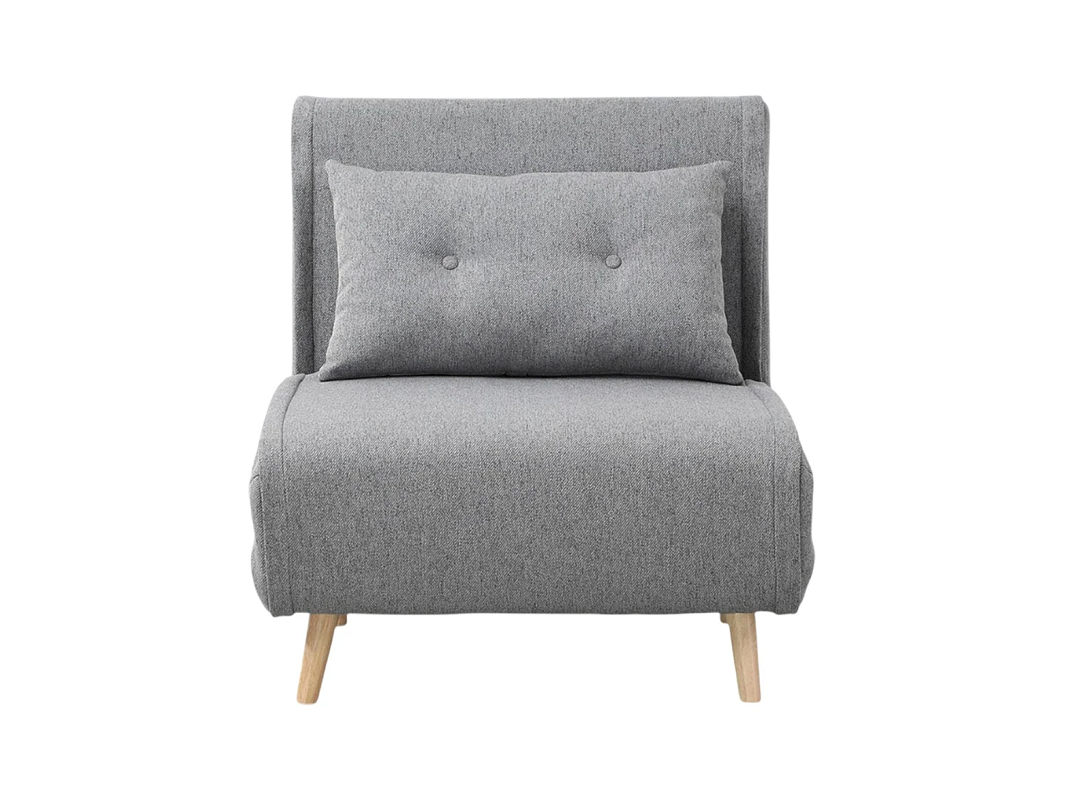 Sofá cama individual Aline gris claro para hogar moderno - Homekit