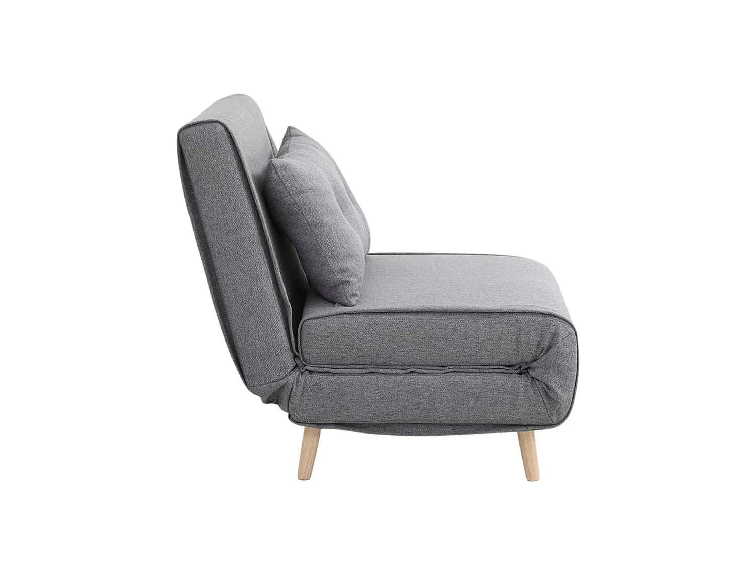 Sofá cama individual Aline gris claro para hogar moderno - Homekit