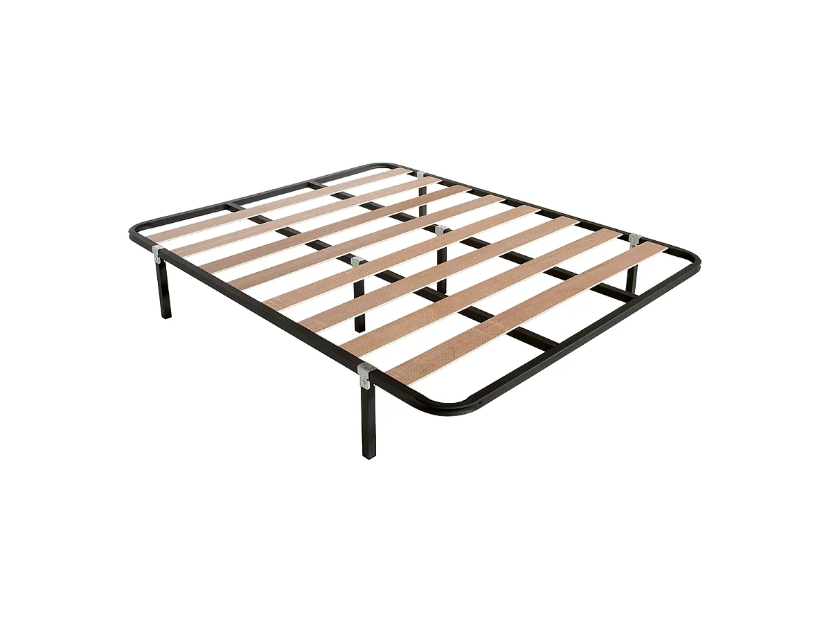 Pack somier lama ancha con Colchón viscoelástico Nova Plus 135 x 190 cm | Altura 20cm | Firmeza media alta | Tejido Transpirable y Antiacaros