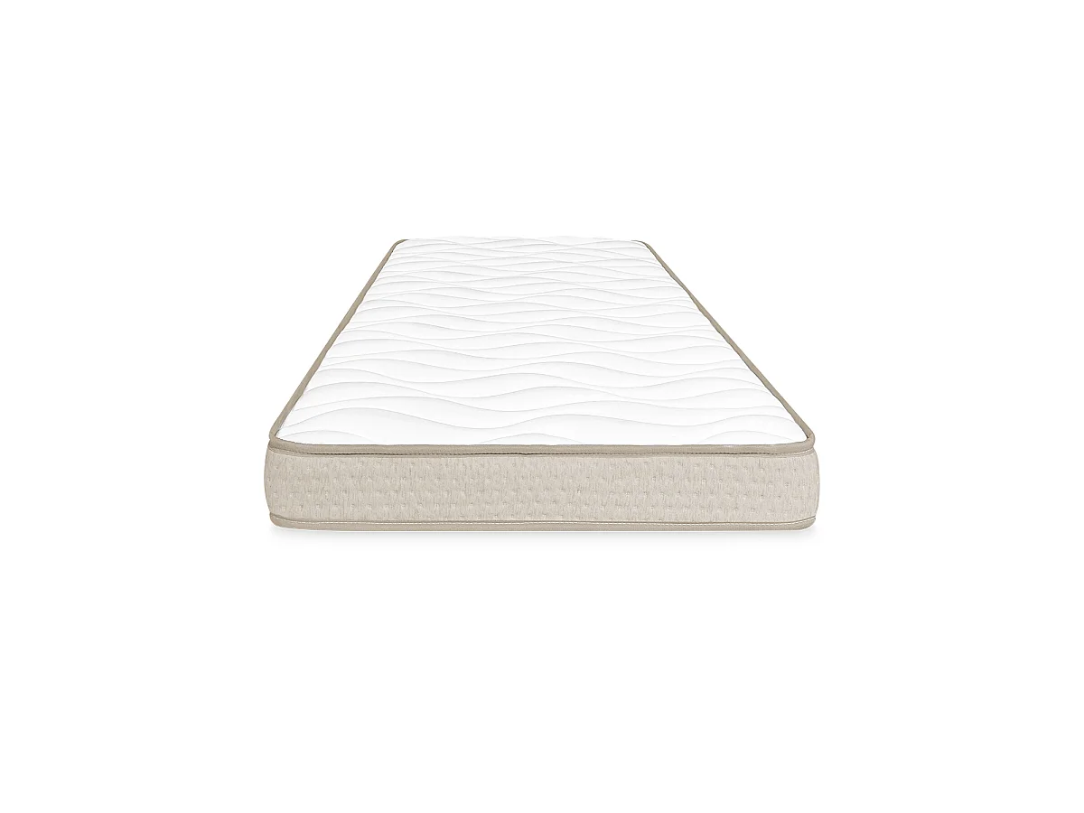 Pack somier lama ancha con Colchón viscoelástico Nova Plus 105 x 190 cm | Altura 20cm | Firmeza media alta | Tejido Transpirable y Antiacaros