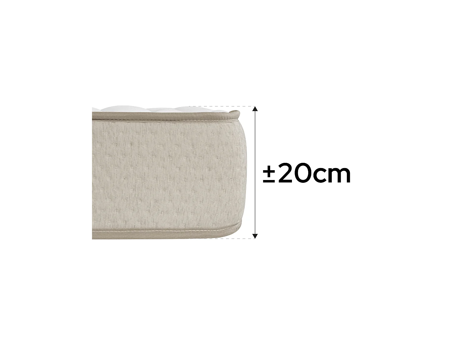 Pack somier lama ancha con Colchón viscoelástico Nova Plus 105 x 190 cm | Altura 20cm | Firmeza media alta | Tejido Transpirable y Antiacaros