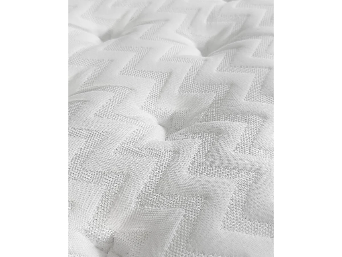 Pack Base tapizada Dollie con Colchón viscoelástico con muelles Aurea 150 x 190cm | Altura 27cm | Firmeza media alta | Tejido Transpirable