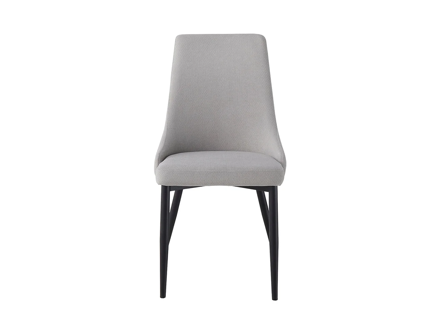 Set de 4 sillas de comedor tapizadas agnes  gris para hogar moderno mueble de almacenaje  - Homekit