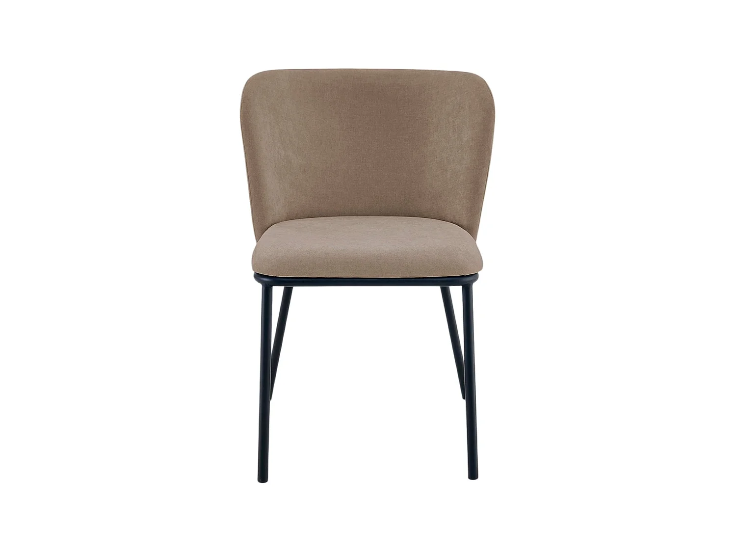 Set de 2 sillas de comedor tapizadas glenna marrón  para hogar moderno mueble de almacenaje  - Homekit
