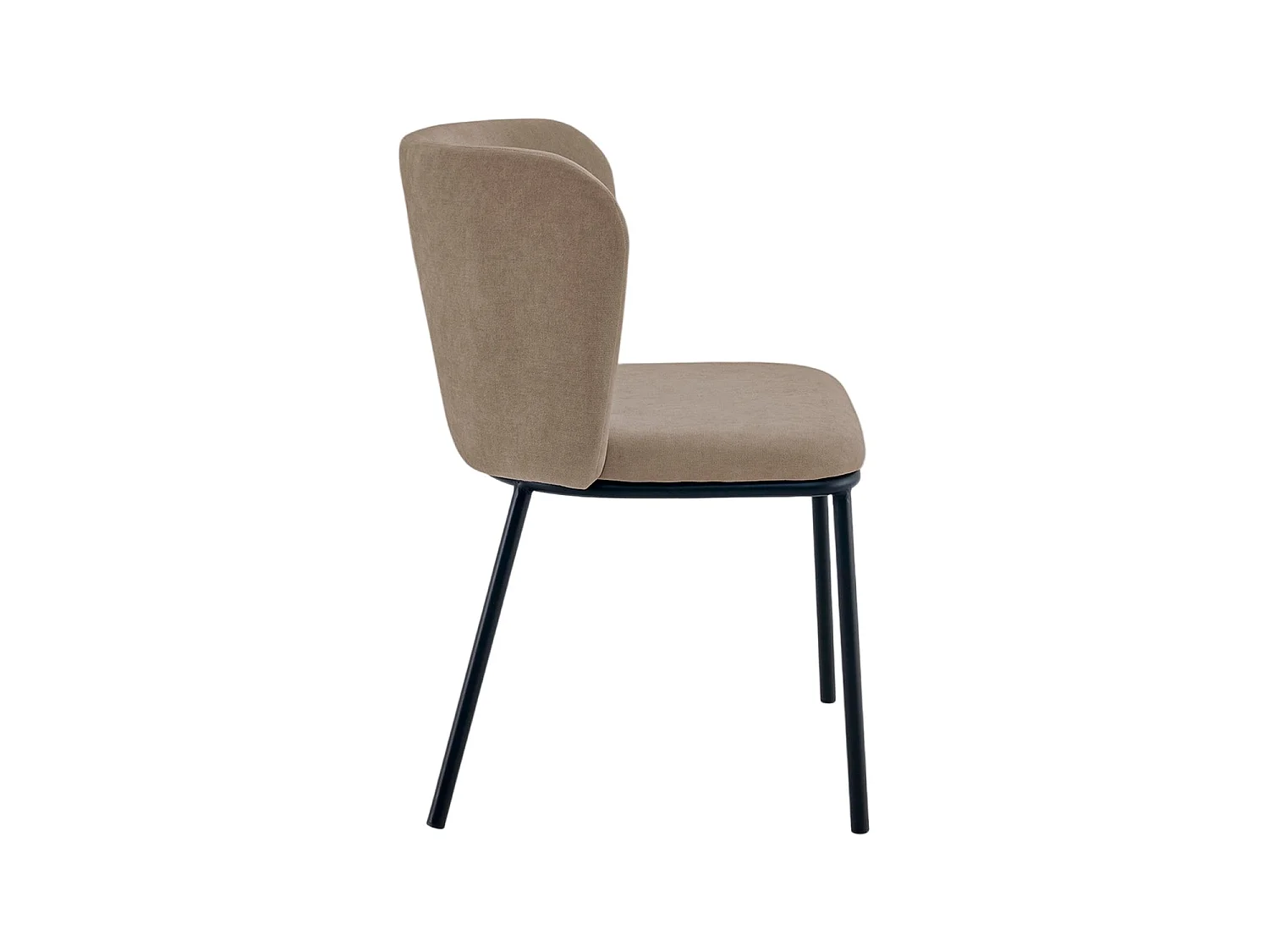 Set de 2 sillas de comedor tapizadas glenna marrón  para hogar moderno mueble de almacenaje  - Homekit