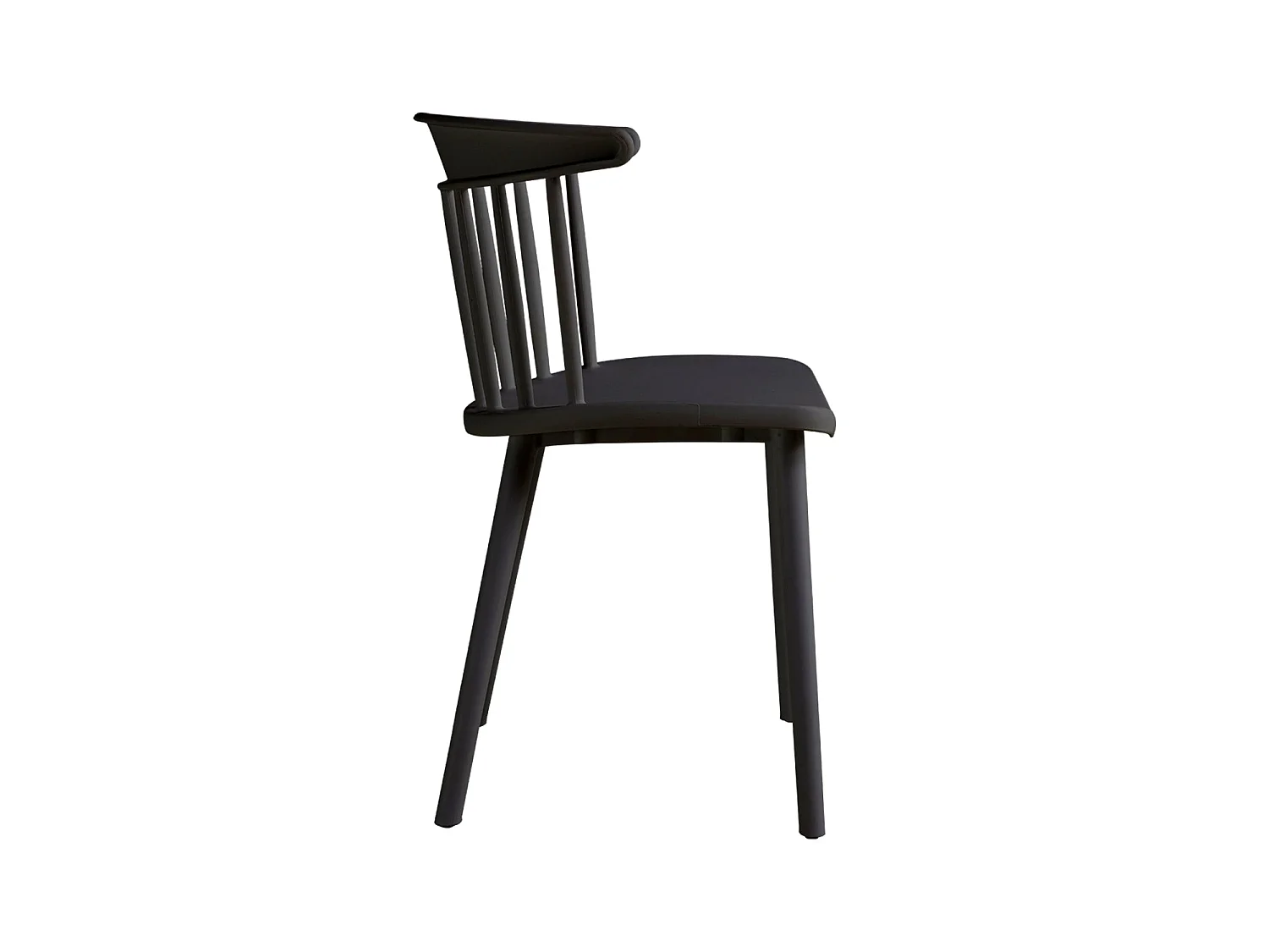 Set de 4 sillas connie  negro para hogar moderno mueble de almacenaje  - Homekit