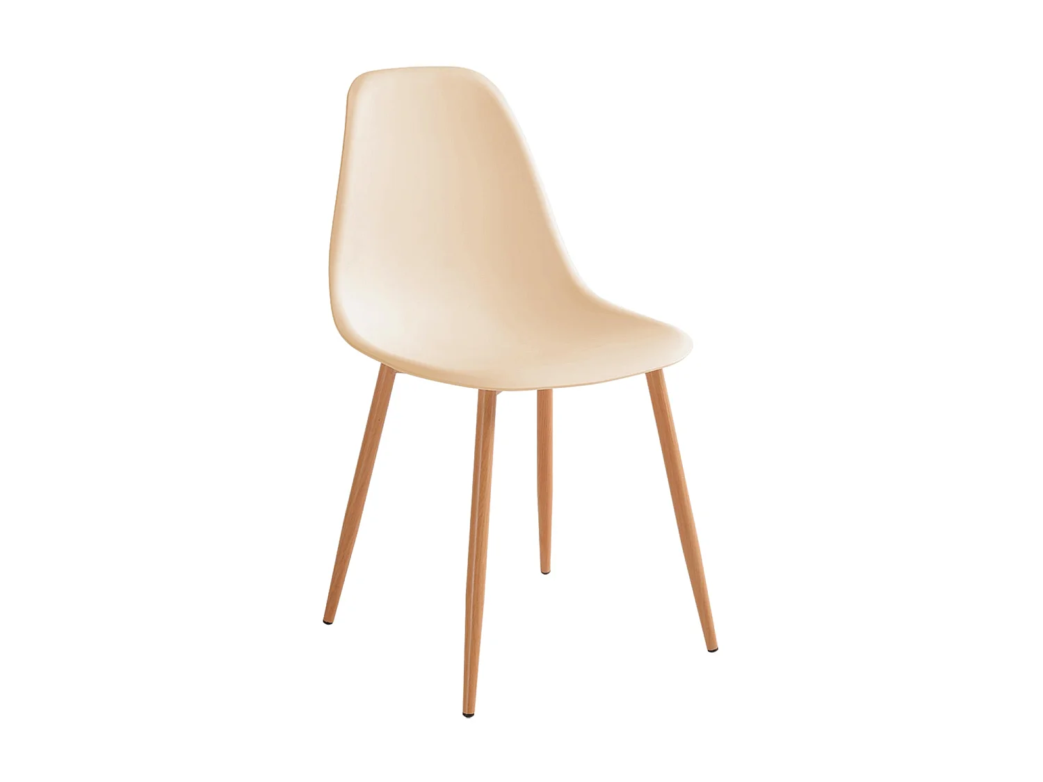 Set de 4 sillas de comedor lena  beige para hogar moderno mueble de almacenaje  - Homekit