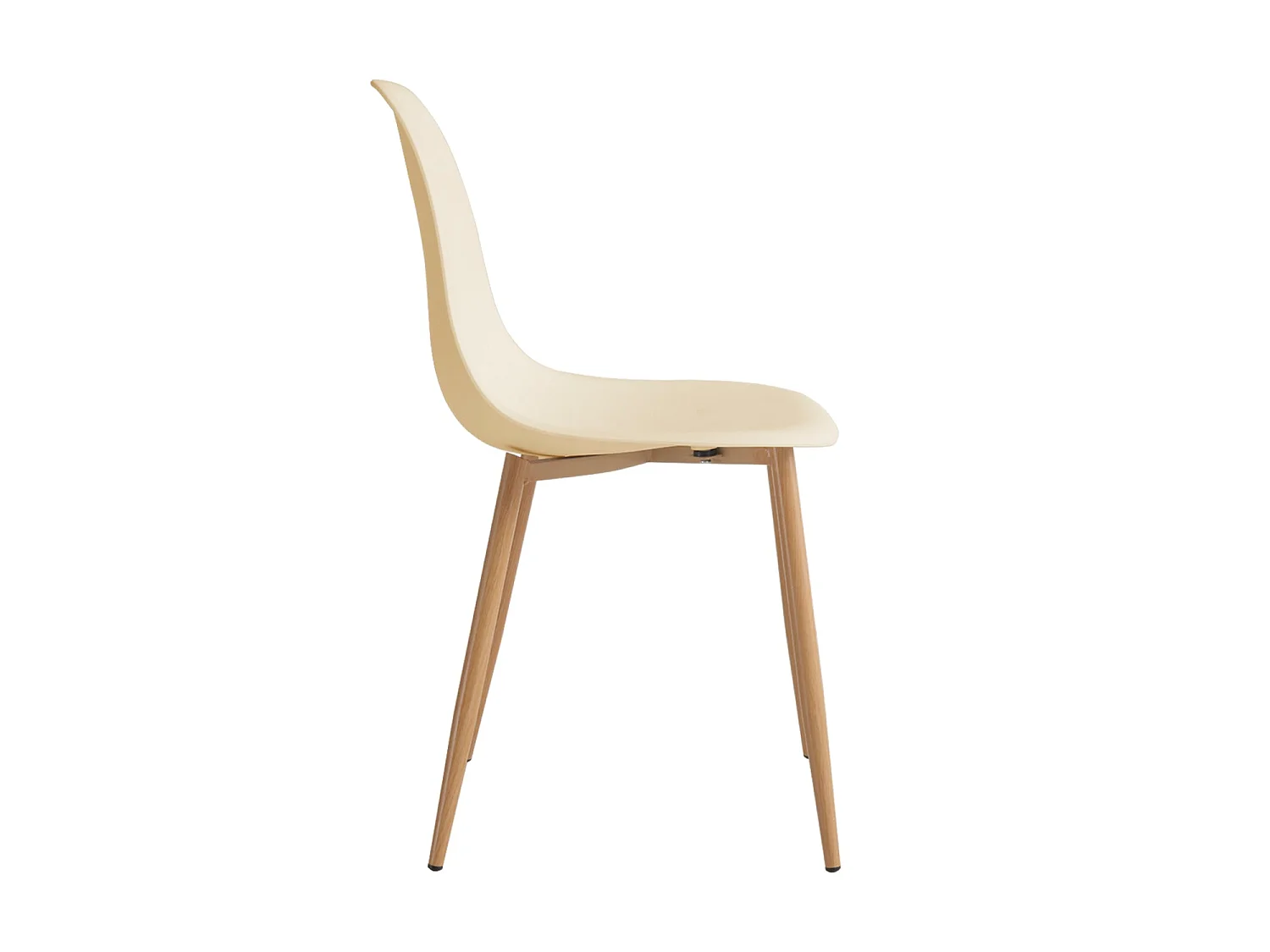 Set de 4 sillas de comedor lena  beige para hogar moderno mueble de almacenaje  - Homekit