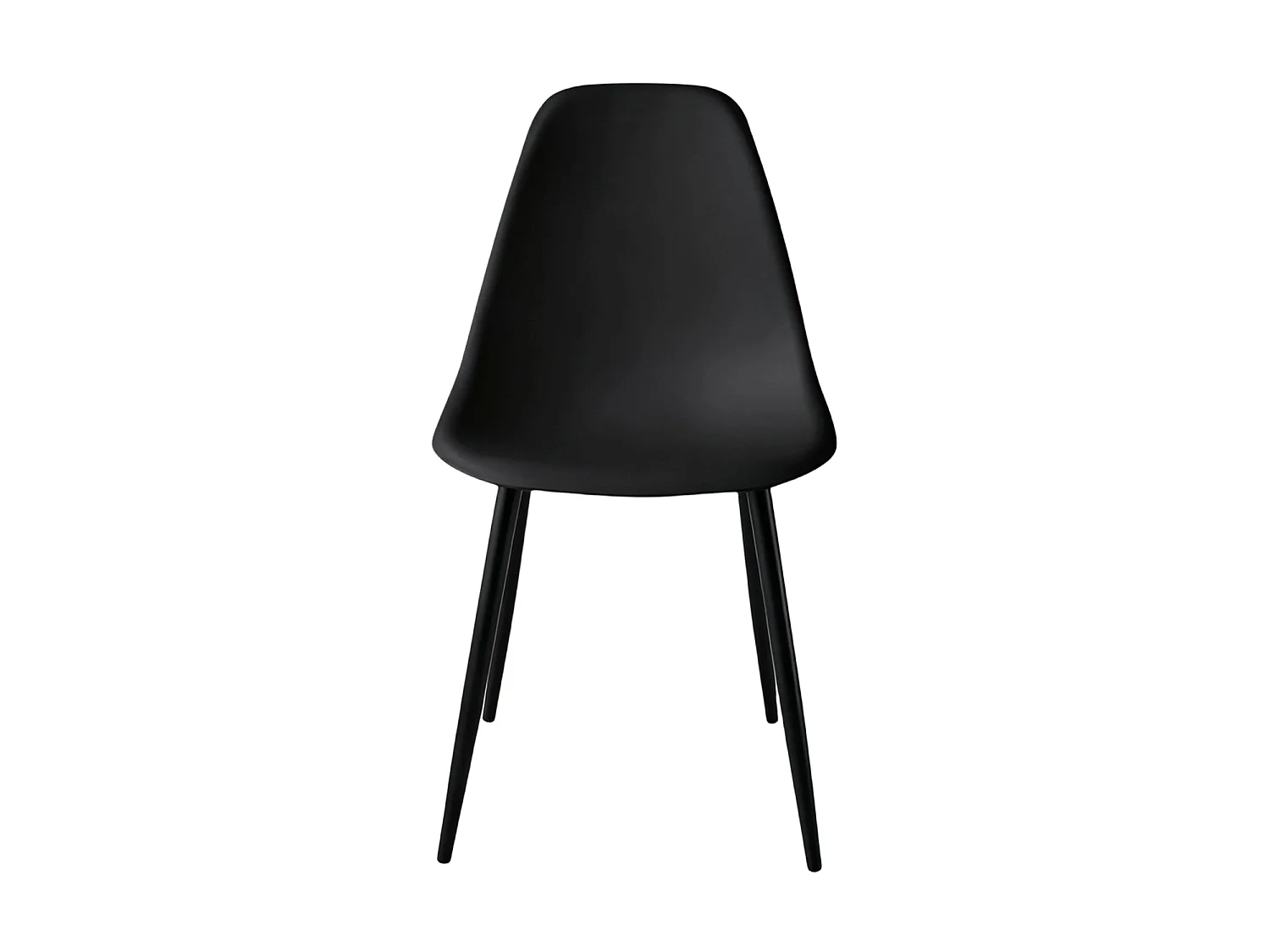 Set de 4 sillas de comedor lena  negro para hogar moderno mueble de almacenaje  - Homekit