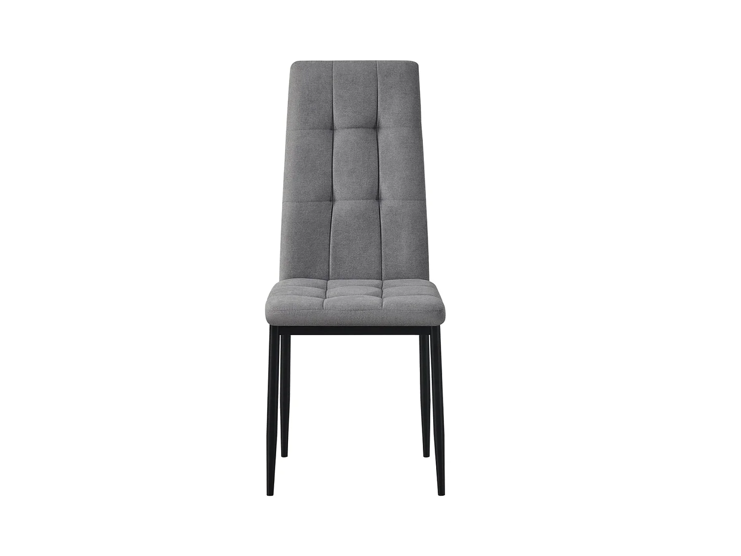 Set de 4 sillas de comedor tapizadas leonor  gris para hogar moderno mueble de almacenaje  - Homekit
