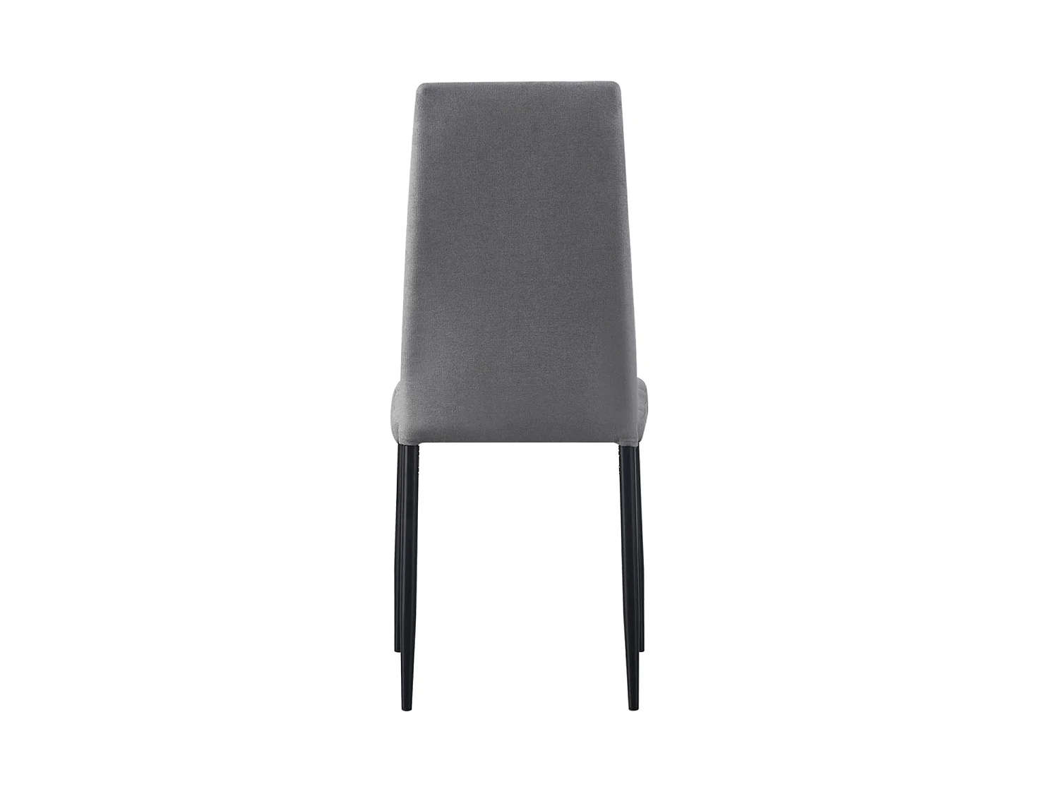 Set de 4 sillas de comedor tapizadas leonor  gris para hogar moderno mueble de almacenaje  - Homekit