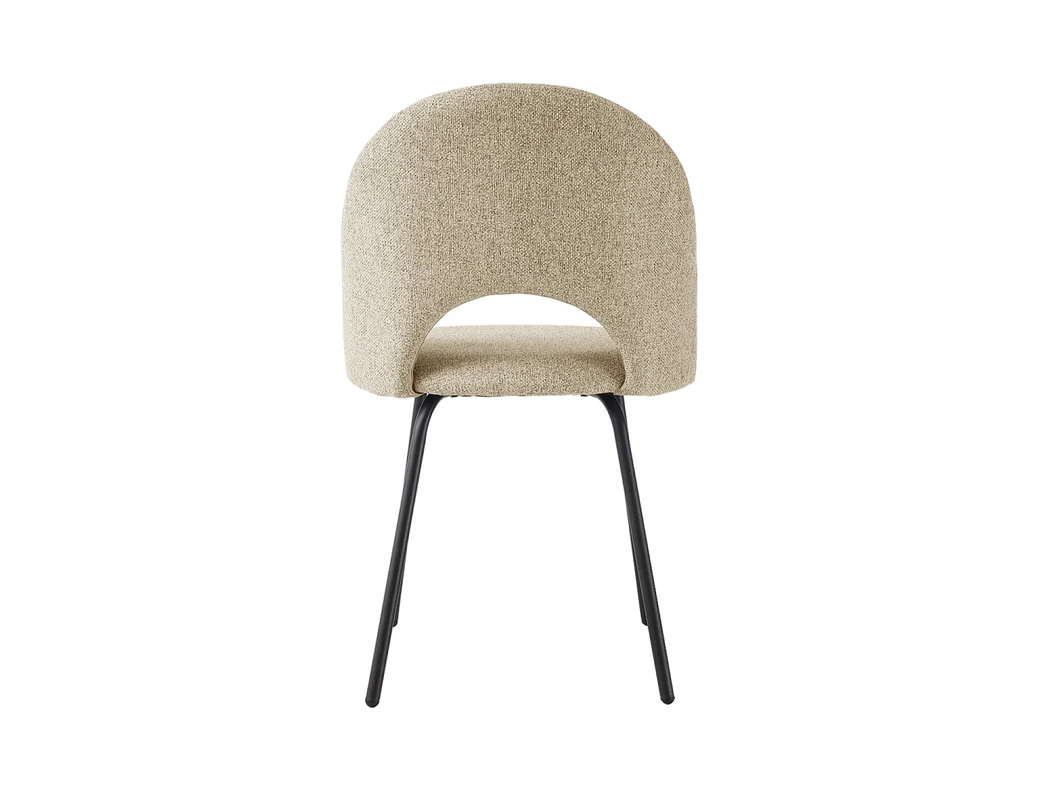 Set de 4 sillas de comedor tapizadas lupe  beige para hogar moderno mueble de almacenaje  - Homekit