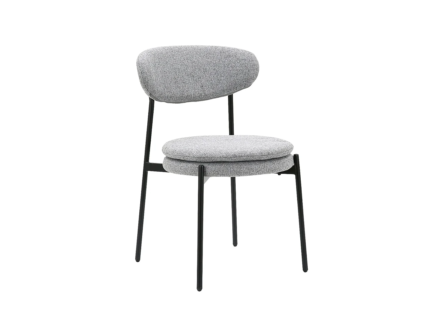 Set de 4 sillas de comedor tapizadas Faith - Color Gris - Homekit