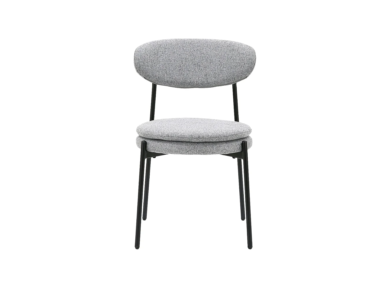 Set de 4 sillas de comedor tapizadas Faith - Color Gris - Homekit