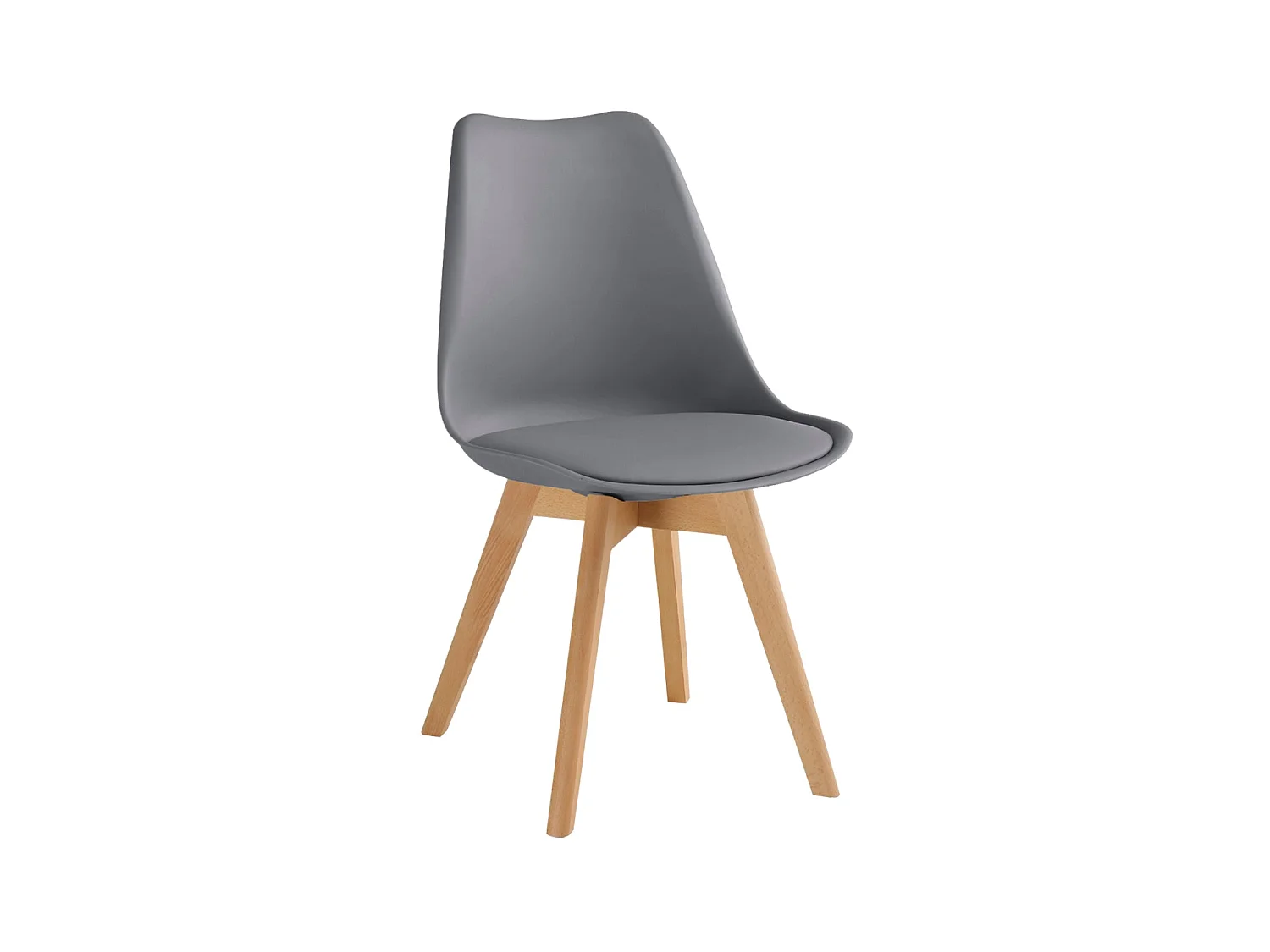 Set de 4 sillas de comedor mavis  gris para hogar moderno mueble de almacenaje  - Homekit