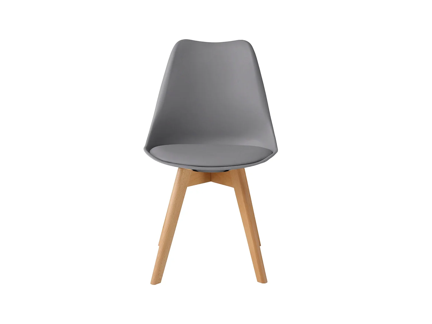 Set de 4 sillas de comedor mavis  gris para hogar moderno mueble de almacenaje  - Homekit