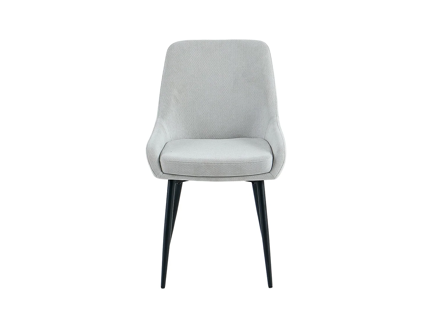 Set de 4 sillas de comedor tapizadas jackie  gris para hogar moderno mueble de almacenaje  - Homekit